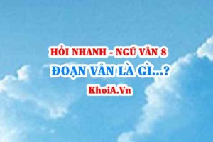 Đoạn văn là gì? Đoạn văn diễn dịch, đoạn văn quy nạp, song song là gì? Ngữ Văn lớp 8